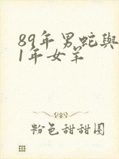 89年男蛇与91年女羊