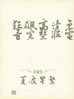 狂飙高清免费观看完整版电视剧