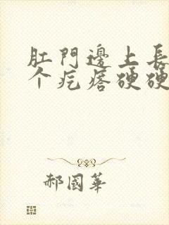 肛门边上长了一个疙瘩硬硬的