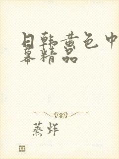 日韩黄色中文字幕精品