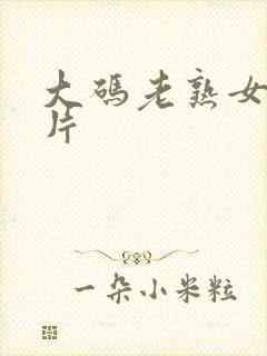 大码老熟女a毛片