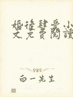 婚后肆爱小说全文免费阅读无弹窗