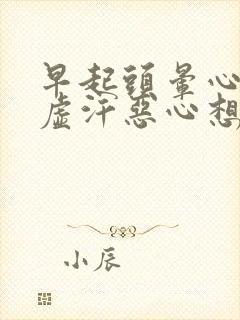 早起头晕心慌冒虚汗恶心想吐