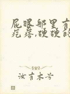 屁眼那里有一个疙瘩,硬硬的疼