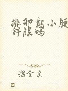 排卵期小腹会不舒服吗封面