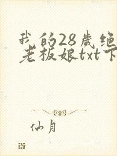我的28岁绝色老板娘txt下载完本封面