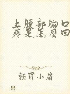 上腹部胸口中间疼是怎么回事封面