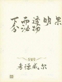 下面透明果冻状分泌物封面