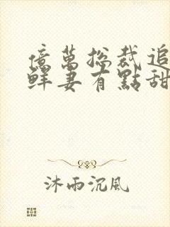 亿万总裁追妻:鲜妻有点甜