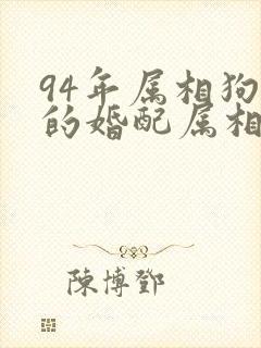 94年属相狗女的婚配属相