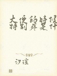 大便的时候肚子特别疼是什么原因