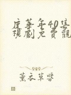 度华年40集电视剧免费观看全集高清