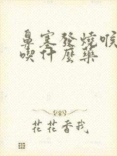 鼻塞发烧喉咙痛吃什么药