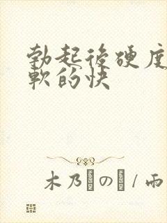 勃起后硬度不够软的快封面