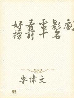 好看电影剧排行榜前十名封面