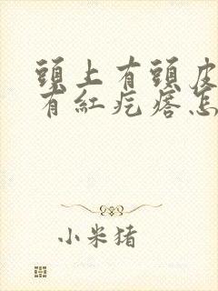 头上有头皮屑还有红疙瘩怎么回事封面