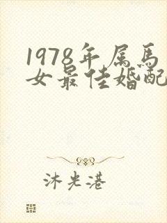 1978年属马女最佳婚配属相