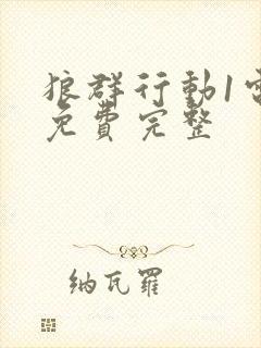 狼群行动1电影免费完整