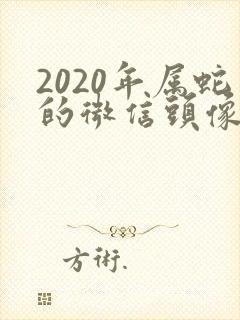 2020年属蛇的微信头像好运