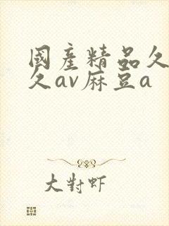 国产精品久久久久av麻豆a