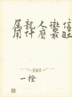 属龙人微信头像用什么最旺财