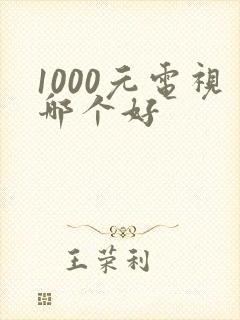 1000元电视哪个好