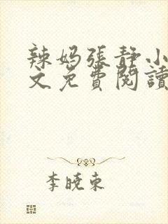 辣妈张静小说全文免费阅读最新章节