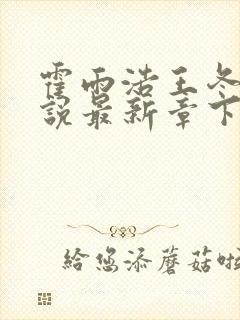 霍雨浩王冬儿小说最新章下载