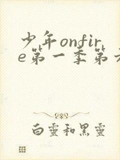 少年onfire第一季第六期