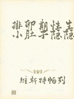 排卵期性生活后小肚子隐隐疼怎么回事封面