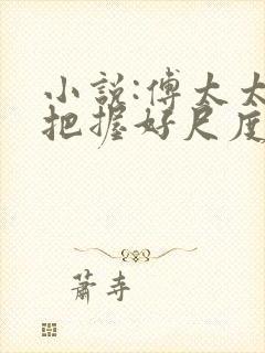 小说:傅太太请把握好尺度