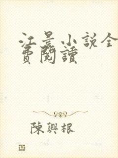 江晨小说全文免费阅读