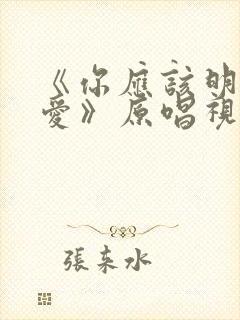 《你应该明白的爱》原唱视频