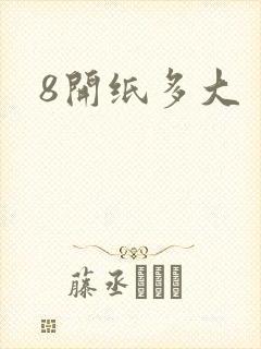 8开纸多大
