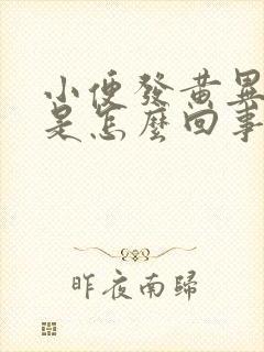 小便发黄异味重是怎么回事