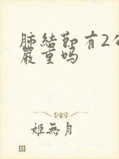 肺结节有2公分严重吗