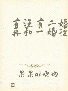 有没有二婚离婚再和一婚复婚