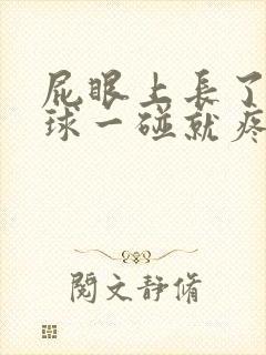 屁眼上长了个肉球一碰就疼