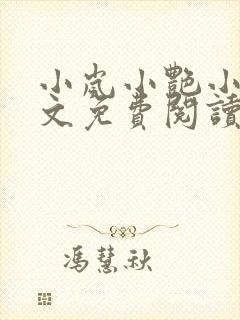 小岚小艳小说全文免费阅读最新章节