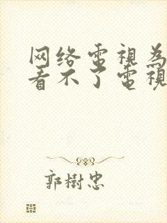 网络电视为什么看不了电视节目