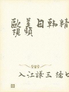 欧美日韩精品黄视频