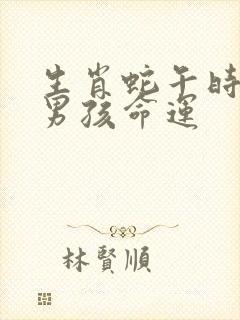 生肖蛇午时出生男孩命运