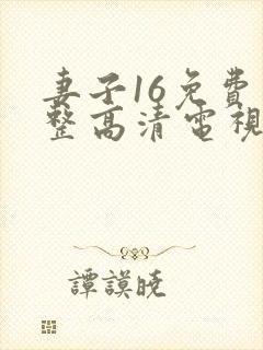 妻子16免费完整高清电视剧看