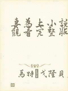 妻为上小说免费观看完整版笔趣阁