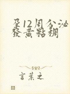 孕12周分泌物发黄粘稠封面