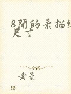 8开的素描纸的尺寸