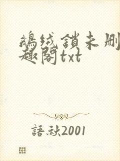 鹅绒锁未删除笔趣阁txt封面