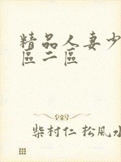 精品人妻少妇一区二区