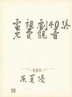 电视剧40集全免费观看