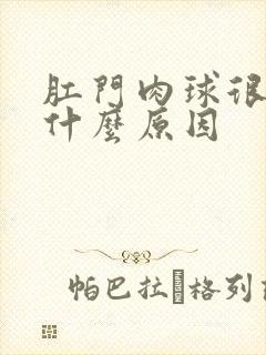 肛门肉球很疼是什么原因